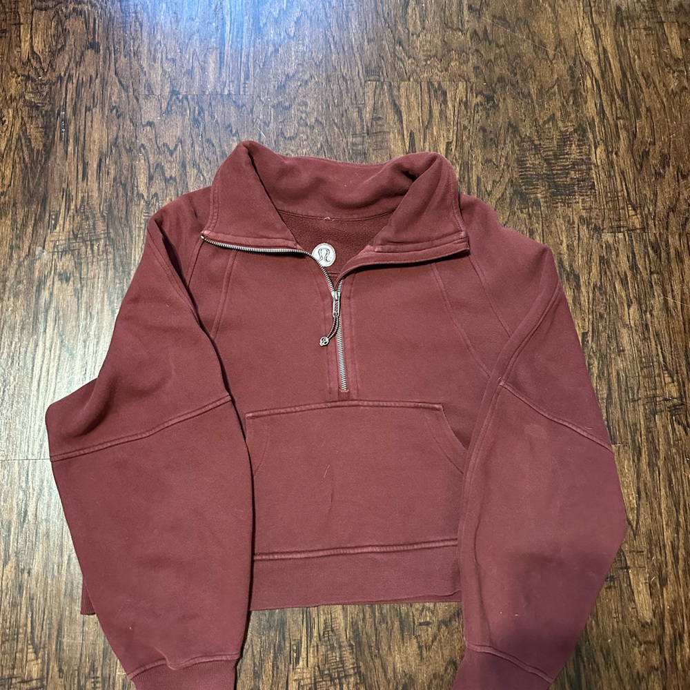 Lululemon half zip funnel neck scuba